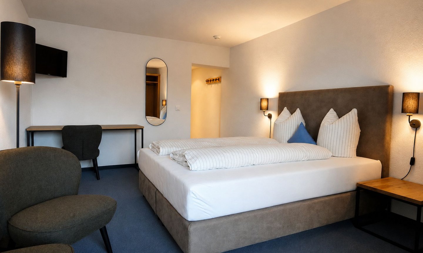Doppelzimmer mit Balkon