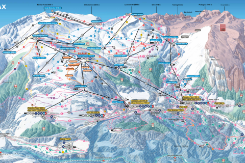 Pistenplan Flims Laax